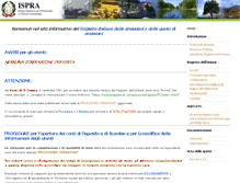 Tablet Screenshot of info-ets.isprambiente.it